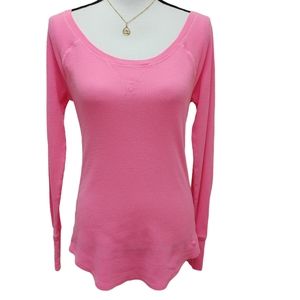 Pink VS Thermal Long Sleeve Top Size L
